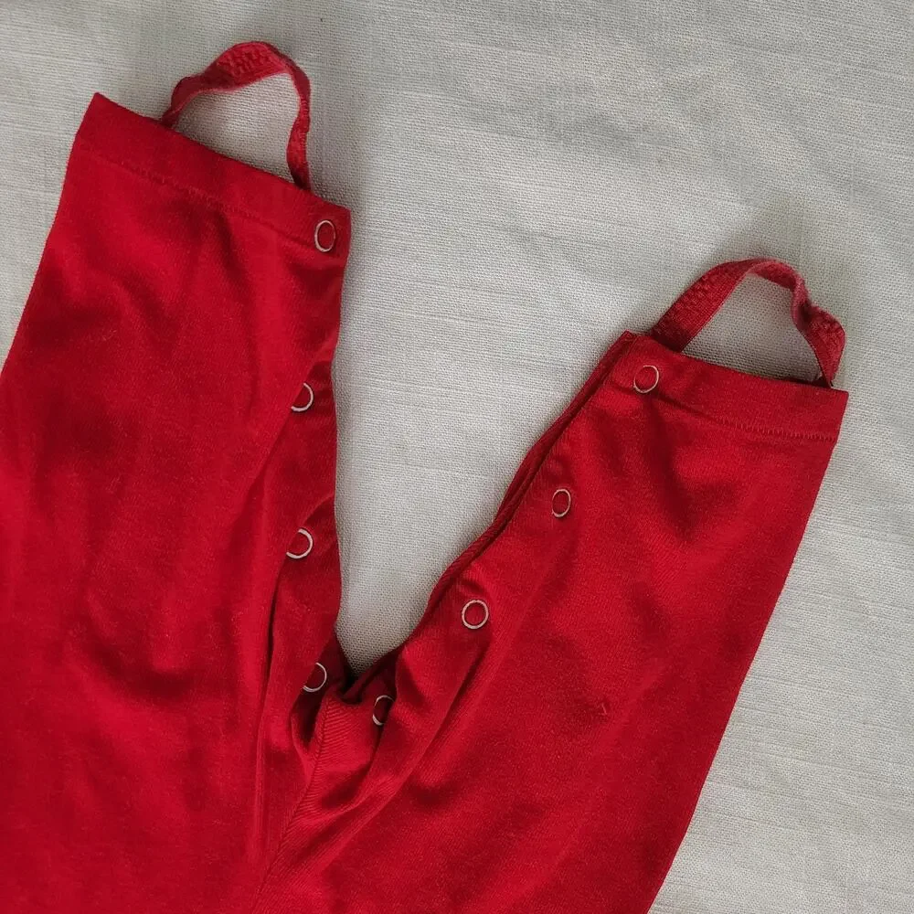 Vintage Red Striped Bodysuit 9-12 months